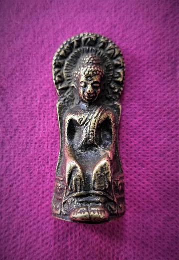 Bouddha varamudra en laiton XIXme, Envoi, Comme neuf