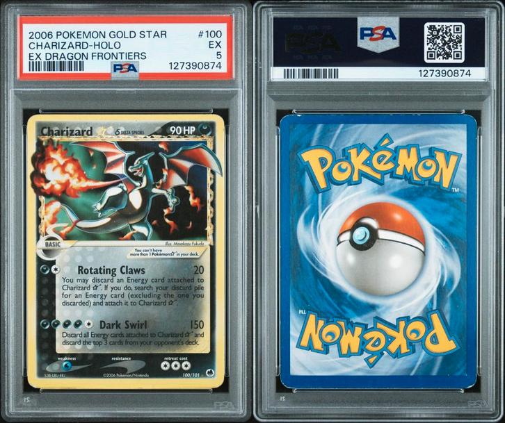 Pokémon charizard holo gold star  dracaufeu psa 5, Hobby & Loisirs créatifs, Jeux de cartes à collectionner | Yu-gi-Oh!, Enlèvement ou Envoi