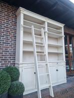 Massief houten boekenkast/bibliotheekkast GRATIS LEVERING, Ophalen, Met deur(en), 200 cm of meer, Belgie