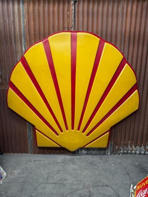 Authentiek verlicht bord van American Shell uit 1970, Verzamelen, Merken en Reclamevoorwerpen, Gebruikt, Ophalen