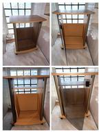 Meubles TV avec étagère roulette porte en verre, Enlèvement