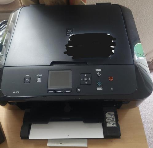 Canon Pixma MG5750 zwart/witte kleurenprinter, Computers en Software, Printers, Zo goed als nieuw, Printer, Inkjetprinter, Kleur printen