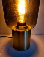 Lampe de table verre métal, Nieuw, Ophalen of Verzenden, Glas