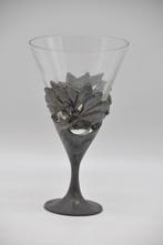 Sierglas - metalen voet - event. voor droogbloemen?, Ophalen of Verzenden