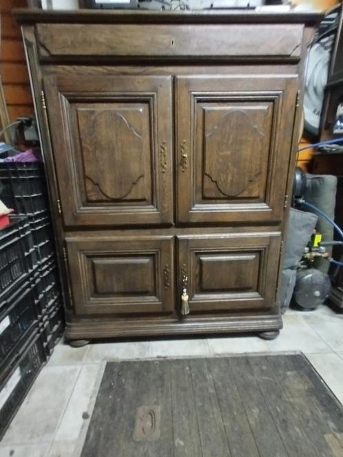 Dressoir + tv kast Eiken super degelijk, Huis en Inrichting, Kasten | Dressoirs, Gebruikt, Ophalen