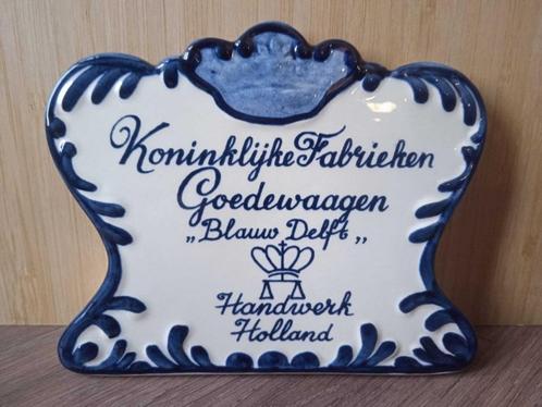 Bleu de Delft - Goedewaagen - POS (Point de vente), Antiquités & Art, Antiquités | Céramique & Poterie, Enlèvement ou Envoi