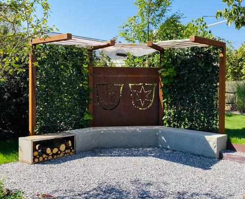 CORTEN omheining, Corten aluminium panelen - Poort - Tuindec, Tuin en Terras, Tuinhuizen, Nieuw, Ophalen of Verzenden