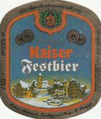 bieretiket #13507 Kaiser Geislingen, Verzamelen, Biermerken, Overige merken, Overige typen, Gebruikt, Verzenden