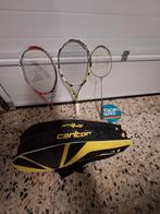 Badmintonracket + badminton tas en 2 tennisrackets, Sport en Fitness, Ophalen, Zo goed als nieuw