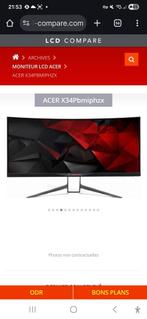 Acer Predator-monitor van 34 inch, Computers en Software, Ophalen, Zo goed als nieuw