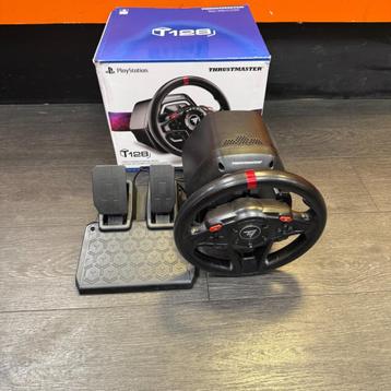 Thrustmaster T128 Force Feedback racestuur + Pedalen beschikbaar voor biedingen