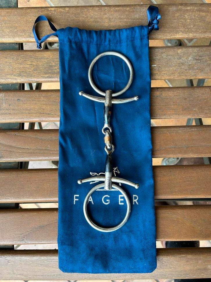 Fager bit Martin maat 10,5, Dieren en Toebehoren, Paarden en Pony's | Hoofdstellen en Tuigage, Zo goed als nieuw, Ophalen of Verzenden