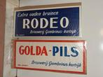 2 affiches Golda Pils, Rodeo Brouwerij Gambrinus Kortrijk, Verzamelen, Ophalen of Verzenden, Gebruikt, Reclamebord