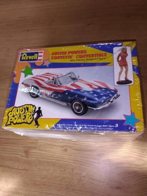 Revell #85-2333 Chevrolet Corvette Convertible Austin Powers, Hobby en Vrije tijd, Modelbouw | Auto's en Voertuigen, Nieuw, Auto