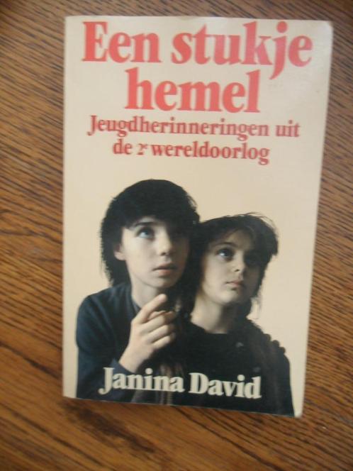 een stukje hemel ( janina david ), Boeken, Oorlog en Militair, Zo goed als nieuw, Ophalen of Verzenden