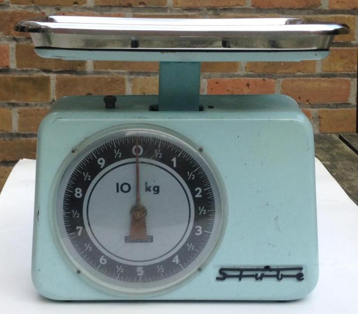 WEEGSCHAAL, Elektronische apparatuur, Weegschalen, Gebruikt, Analoog, Keukenweegschaal, 1 tot 500 gram, 10 tot 50 kg, Ophalen