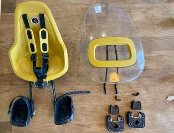 Bobike voorzitje met windscherm + 2 adapters  beschikbaar voor biedingen