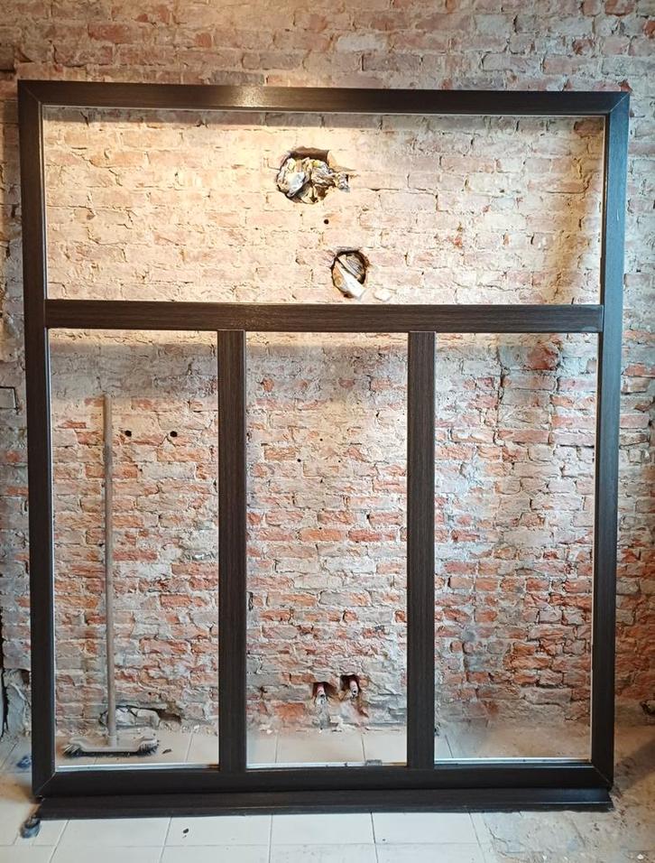 PVC raam 180,5cm B x 213cm H (1x draai/kiep), Doe-het-zelf en Bouw, Glas en Ramen, Zo goed als nieuw, Ophalen