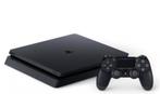 PS4 SLIM 500 GB, NOIR, 500 GB, Enlèvement, Utilisé, Avec jeux