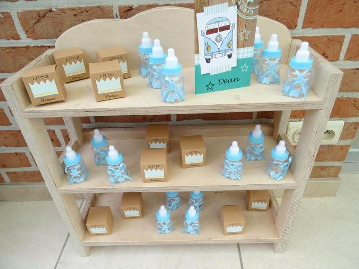 Nieuw houten rek voor doopsuiker uit eigen atelier nu 40 €, Kinderen en Baby's, Kraamcadeaus en Geboorteborden, Nieuw, Ophalen