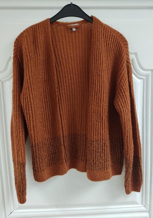 Bruine open gilet/vest van JBC, maat 164/152, Kinderen en Baby's, Kinderkleding | Maat 152, Zo goed als nieuw, Meisje, Trui of Vest