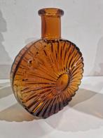 Made in italy gestempeld , Empoli Amber  Glas Genie fles, Ophalen of Verzenden