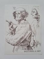 Vintage Postzegelblok - 1969 - Tentoonstelling "Postphila", Verzamelen, Ophalen of Verzenden, Nieuw