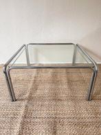 Space Age Salontafel - Bauhaus - Midcentury - Retro - Glas, Gebruikt, 50 tot 100 cm, Vierkant, 50 tot 100 cm