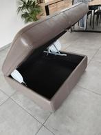 ledere poef met opbergruimte, Ophalen, Gebruikt