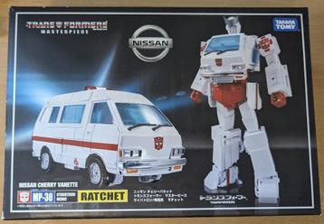TakaraTomy Transformers G1 Masterpiece MP-30 Ratchet + addon, Collections, Transformers, G1, Envoi, Utilisé, Autobots