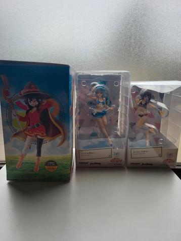 Te koop: 3 prachtige KonoSuba anime figuren! beschikbaar voor biedingen