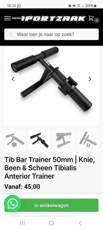 Tib bar trainer  beschikbaar voor biedingen