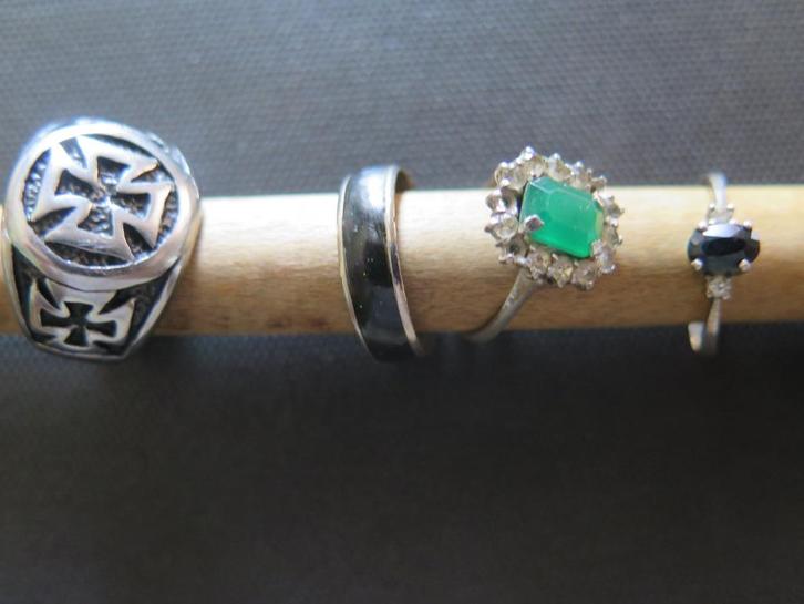 ring, Handtassen en Accessoires, Ringen, Gebruikt, Dame of Heer, Zilver, Zilver, Ophalen of Verzenden
