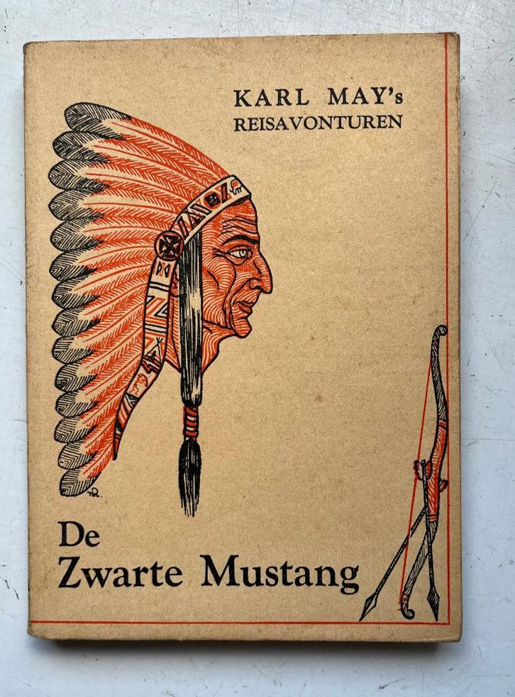 Karl May's Reisavonturen 14 - De Zwarte Mustang - 1942, Antiek en Kunst, Antiek | Boeken en Manuscripten, Verzenden