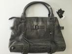 Schoudertas laptop / tote bag / echt leder 27 x 12 x 14, Ophalen of Verzenden, Zo goed als nieuw, Grijs, Leer