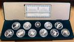 Canada zilveren 20 dollars set van 10 munten, Calgary 1988, Postzegels en Munten, Munten | Amerika, Ophalen of Verzenden, Noord-Amerika