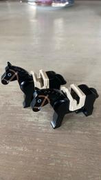 Classic lego paarden knight ridders paard zwart, Ophalen of Verzenden, Lego, Zo goed als nieuw