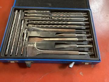 Boren en beitel set, Doe-het-zelf en Bouw, Gereedschap | Handgereedschap, Ophalen, Zo goed als nieuw