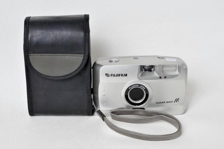 Fujifilm Clear shot M Compact zilver: 11,5 x 7 x 4 cm., Audio, Tv en Foto, Fotocamera's Analoog, Zo goed als nieuw, Compact, Fuji