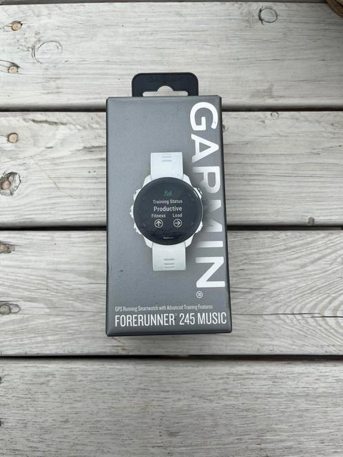 Garmin forerunner 245 music wit, Handtassen en Accessoires, Sporthorloges, Gebruikt, Wit, Waterdicht, Ophalen of Verzenden