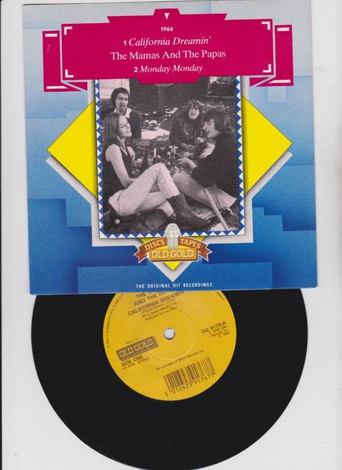 The Mamas And The Papas – California Dreamin' / Monday Mond, Cd's en Dvd's, Vinyl Singles, Zo goed als nieuw, Single, Pop, 7 inch