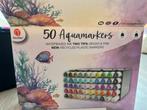 aquamarkers, twinmarkers, kleuren op nummers, Hobby en Vrije tijd, Tekenen, Ophalen of Verzenden, Zo goed als nieuw