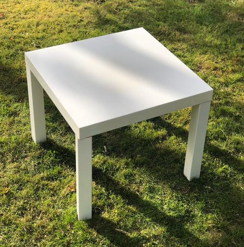 Kindersalontafel Deco maison wit gelakt wit IKEA vierkant, Huis en Inrichting, Tafels | Bijzettafels, Gebruikt, 45 tot 60 cm, Minder dan 55 cm