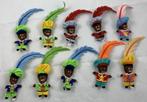 Sinterklaas Zwarte Piet stof poppen vingerpoppetjes figuren, Diversen, Verzenden, Zo goed als nieuw