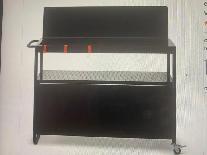 Chariot pour plancha Infinité Brasero, Tuin en Terras, Houtskoolbarbecues, Zo goed als nieuw, Met accessoires, Ophalen