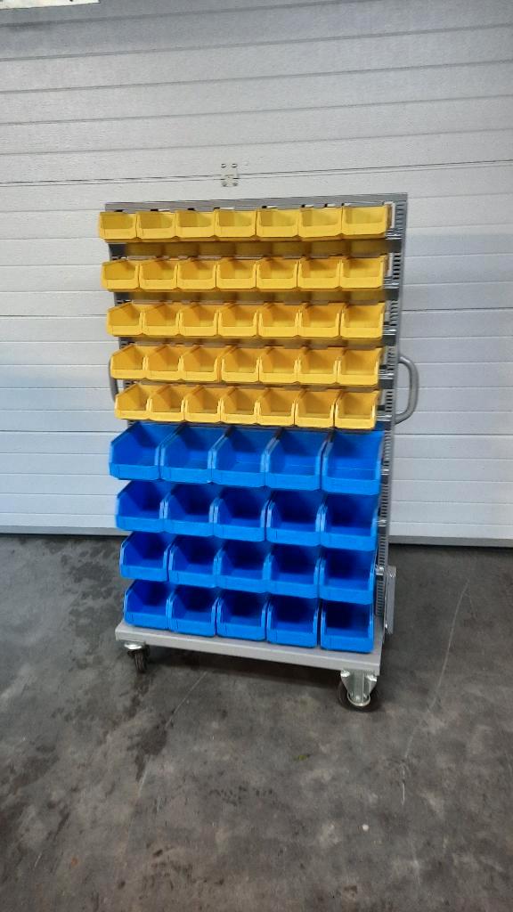 Te koop: Mobiele magazijnkar voor kleine onderdelen, Articles professionnels, Aménagement de Bureau & Magasin | Entrepôt, Rayonnage & Stockage