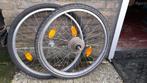voor en achterwiel met banden 24 inch - goede staat, Ophalen of Verzenden, Gebruikt