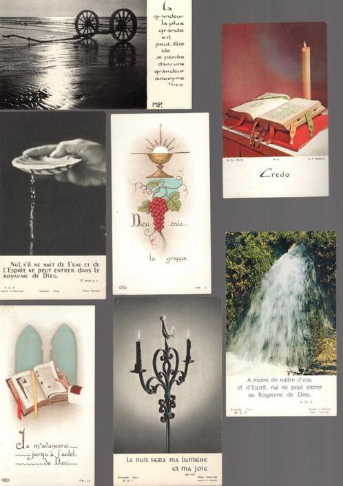 Lot de 8 Souvenirs de communion et prières (1963), Verzamelen, Bidprentjes en Rouwkaarten, Bidprentje, Ophalen
