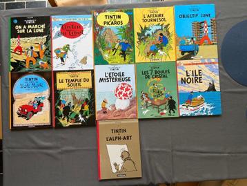 Tintin - Lot de 11 albums