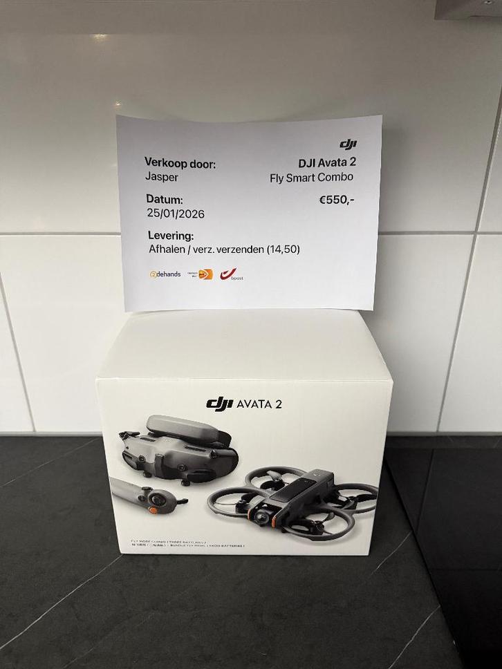 Nieuw: DJI Avata 2 Fly Smart Combo, TV, Hi-fi & Vidéo, Drones, Neuf, Drone avec caméra, Qualité supérieure, DJI, 30 à 45 minutes